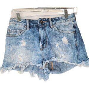 Bullhead  Distressed High Rise Jean Shorts